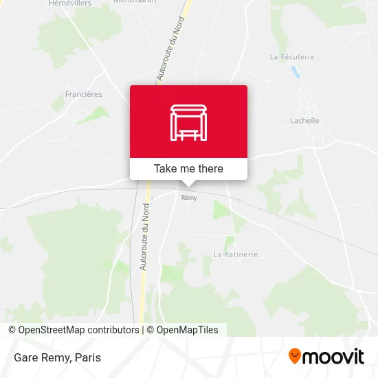Gare Remy map