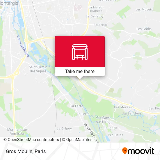 Gros Moulin map