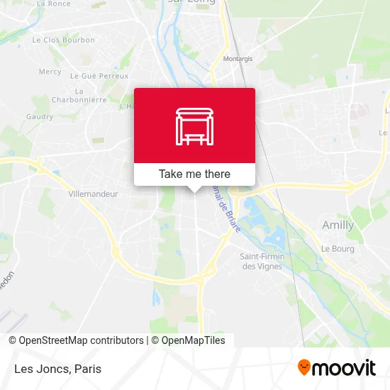 Les Joncs map
