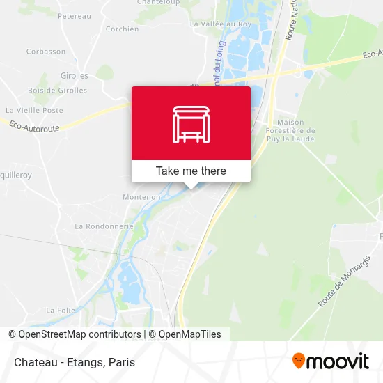 Chateau - Etangs map