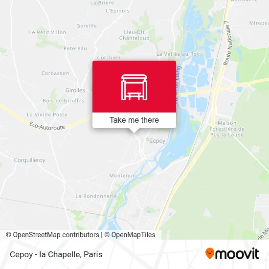 Cepoy - la Chapelle map