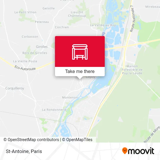 St-Antoine map