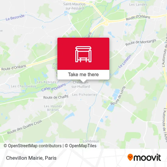 Chevillon Mairie map