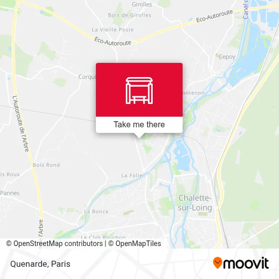 Quenarde map
