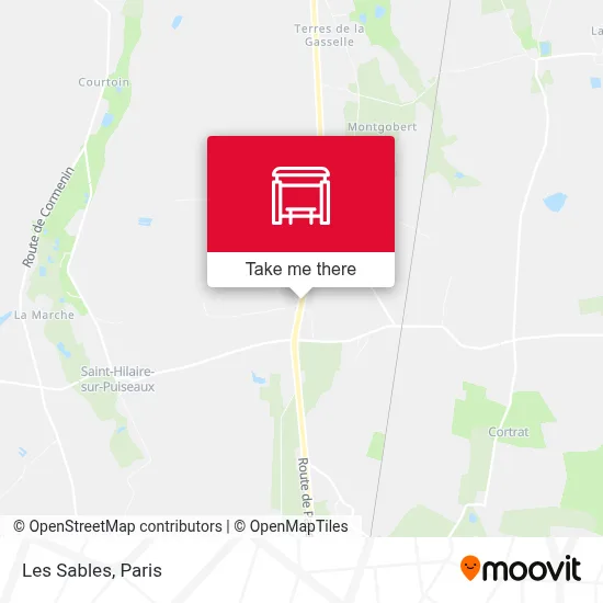 Les Sables map