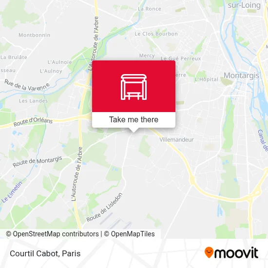 Courtil Cabot map
