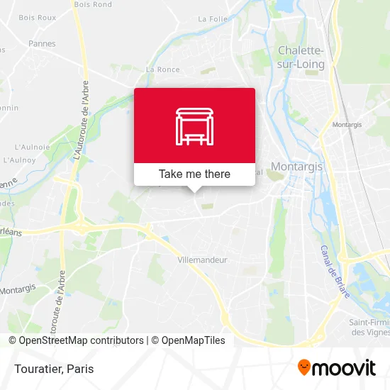 Touratier map
