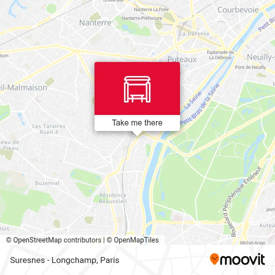 Suresnes - Longchamp map
