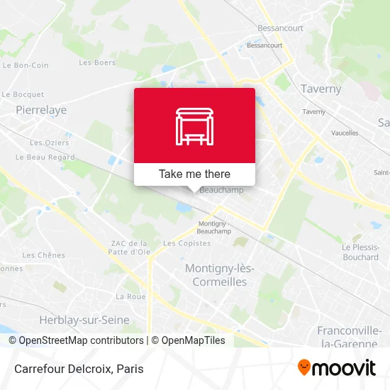 Carrefour Delcroix map