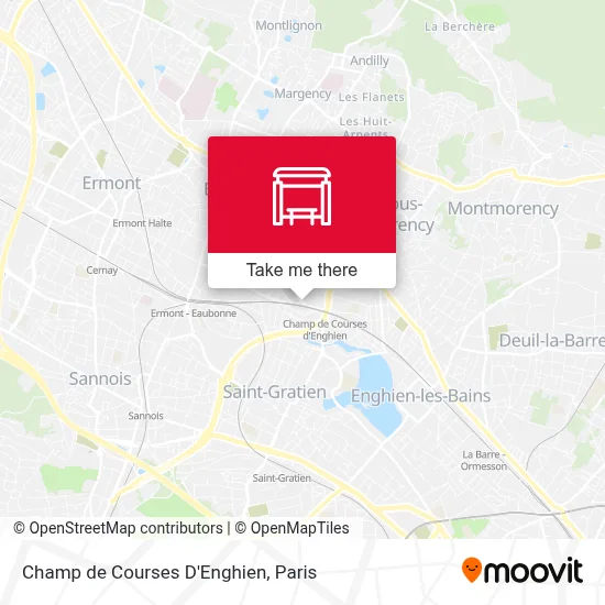 Champ de Courses D'Enghien map