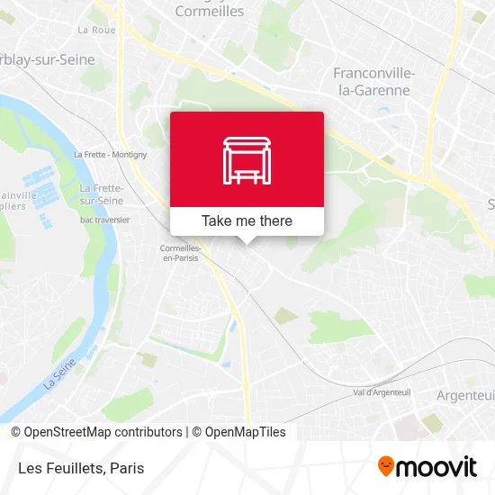 Les Feuillets map