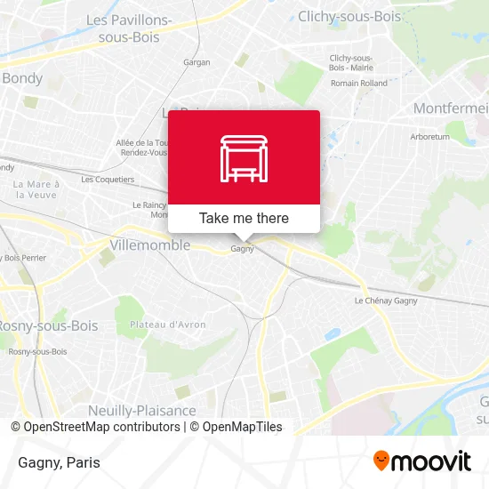Gagny map