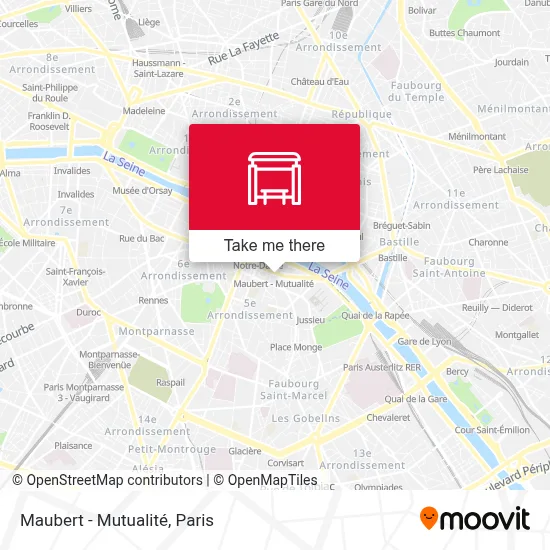 Maubert - Mutualité map