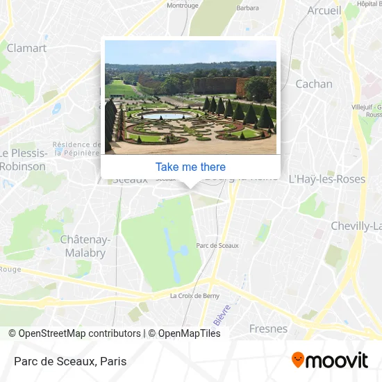 Parc de Sceaux map