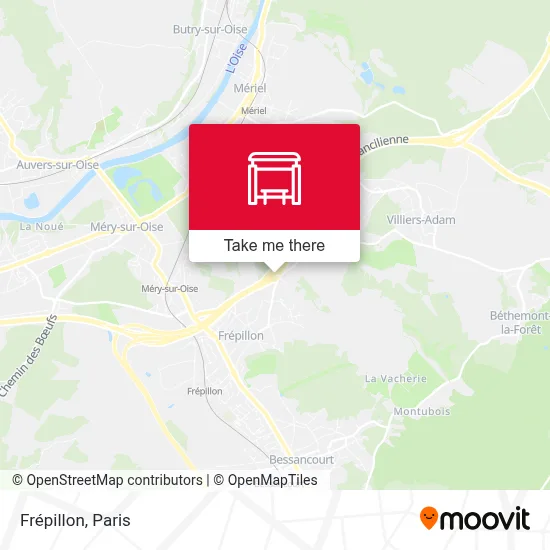 Frépillon map