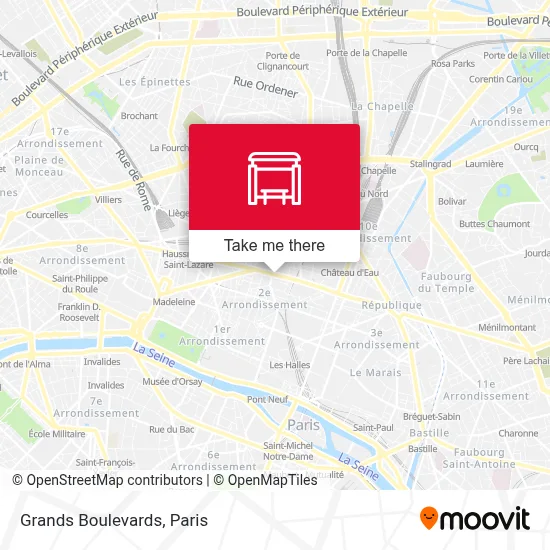 Grands Boulevards map