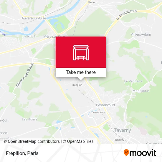 Frépillon map