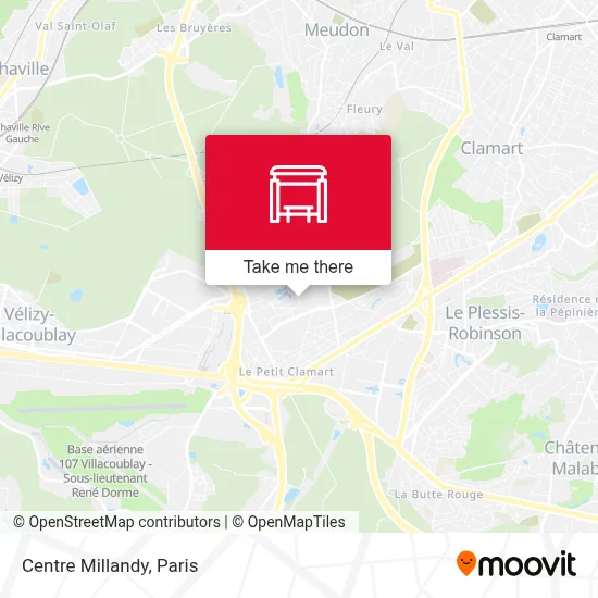 Centre Millandy map