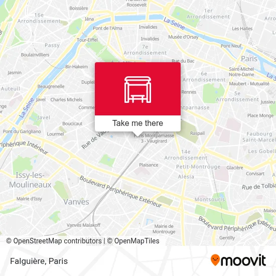 Falguière map