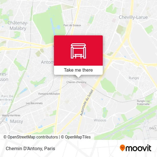 Chemin D'Antony map