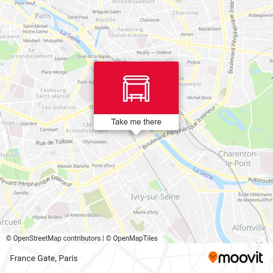 Porte de France map