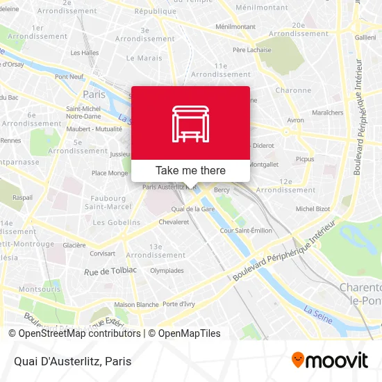 Quai D'Austerlitz map