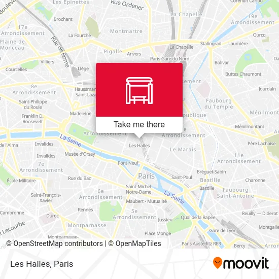 Les Halles map