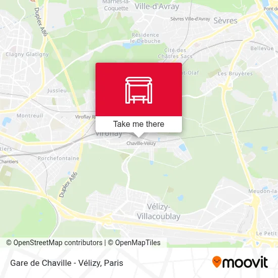 Gare de Chaville - Vélizy map