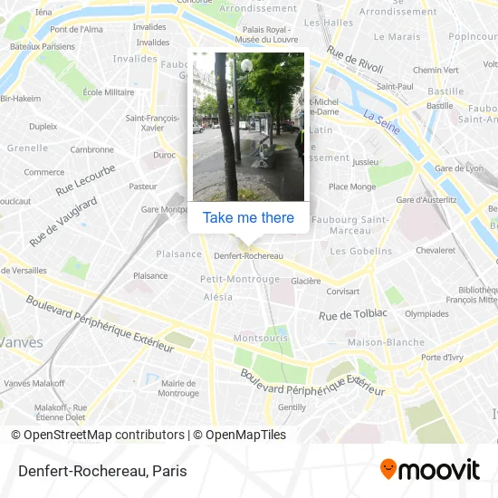 Denfert-Rochereau map