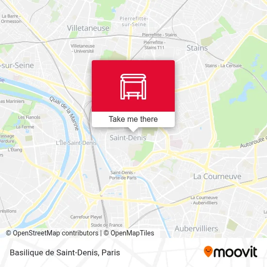 Basilique de Saint-Denis map