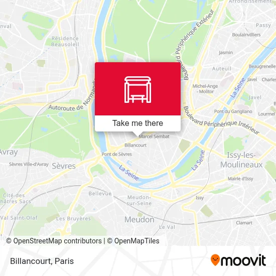 Billancourt map
