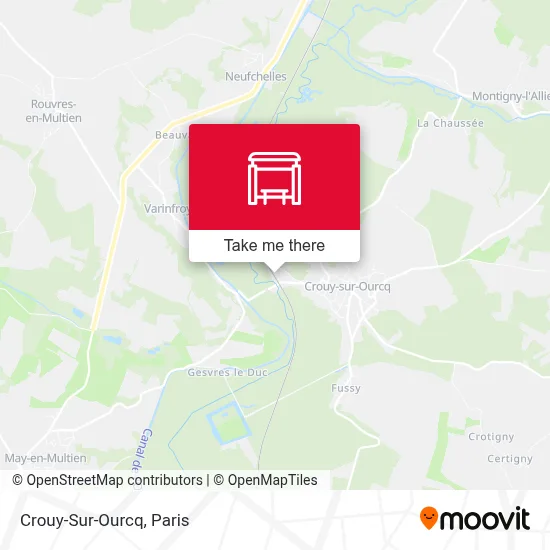 Crouy-Sur-Ourcq map
