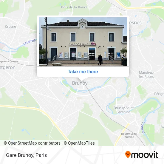 Gare Brunoy map