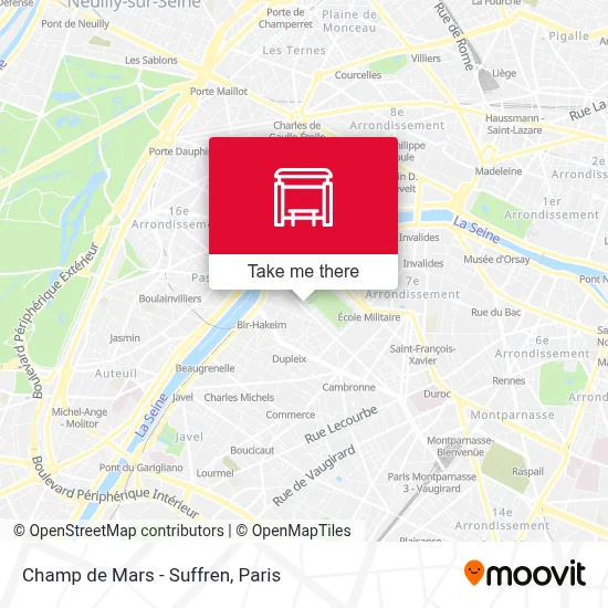 Champ de Mars - Suffren map