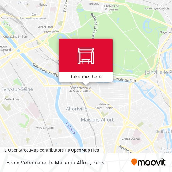 Ecole Vétérinaire de Maisons-Alfort map