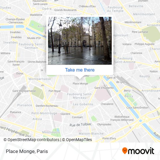 Place Monge map