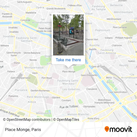 Place Monge map