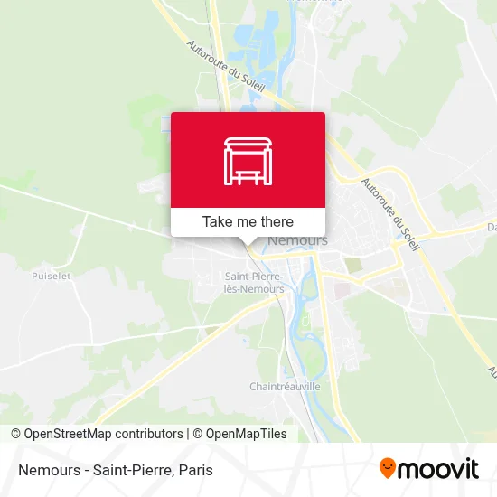 Nemours - Saint-Pierre map
