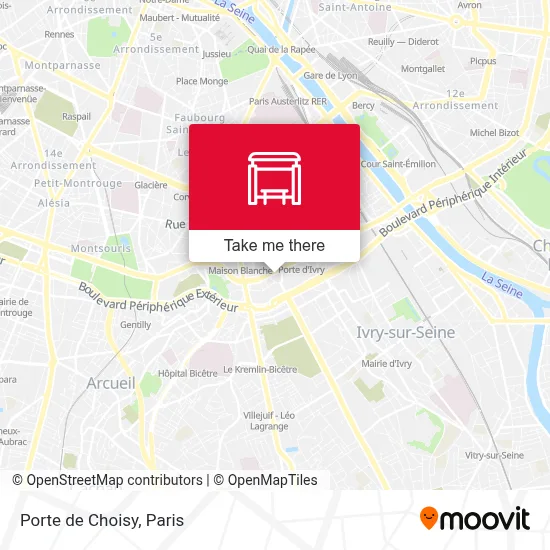 Porte de Choisy map