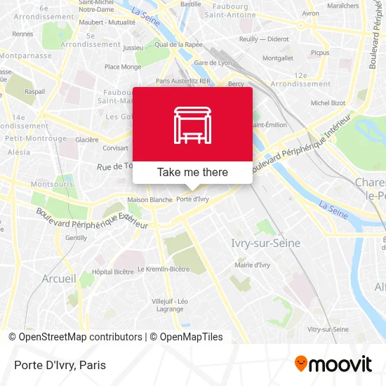 Porte D'Ivry map