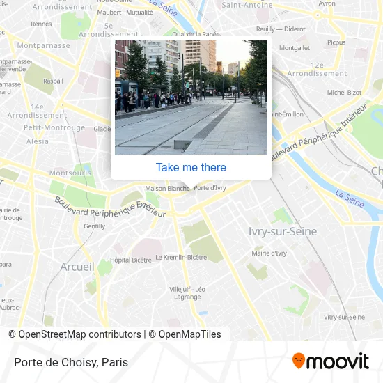 Mapa Porte de Choisy