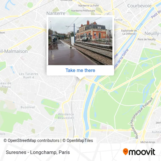 Suresnes - Longchamp map