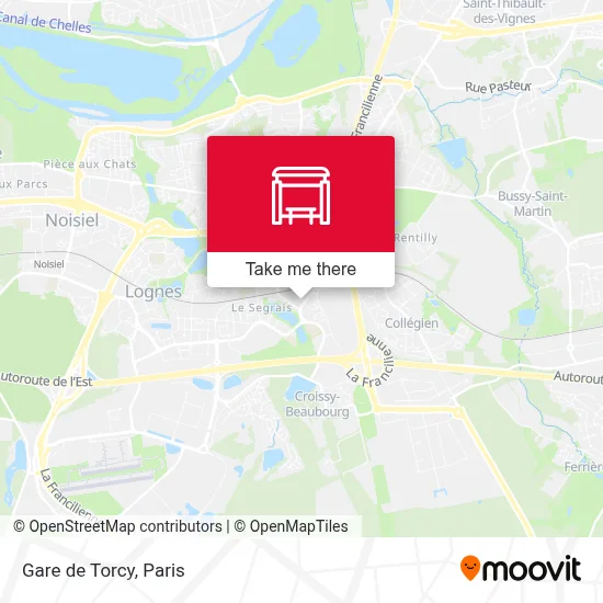 Gare de Torcy map