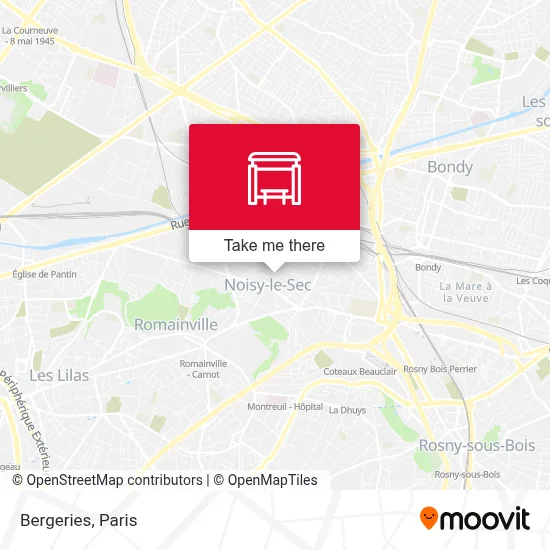 Bergeries map