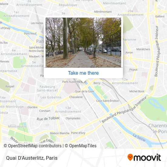 Quai D'Austerlitz map