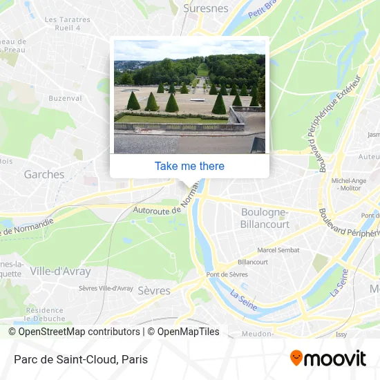 Parc de Saint-Cloud map