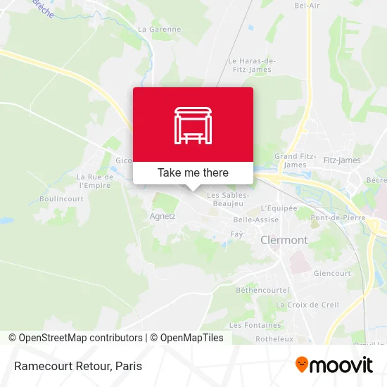 Ramecourt Retour map
