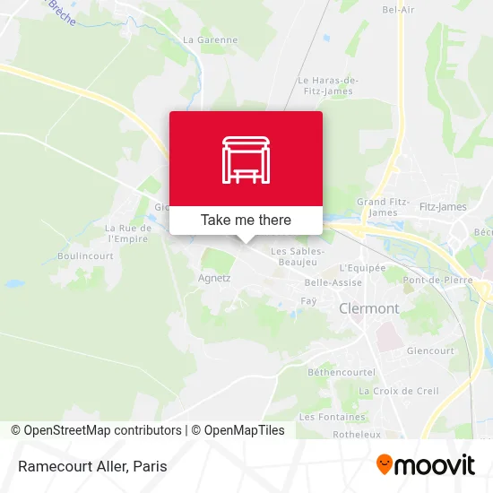 Ramecourt Aller map