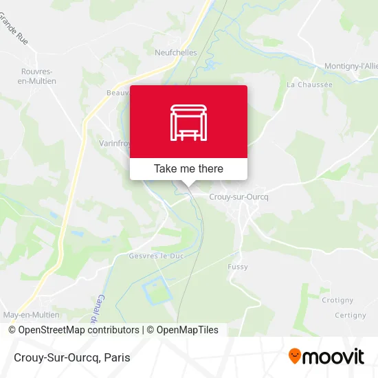 Crouy-Sur-Ourcq map