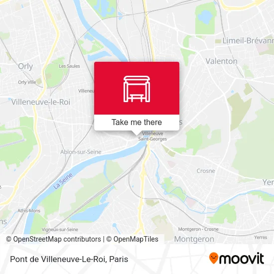 Pont de Villeneuve-Le-Roi map